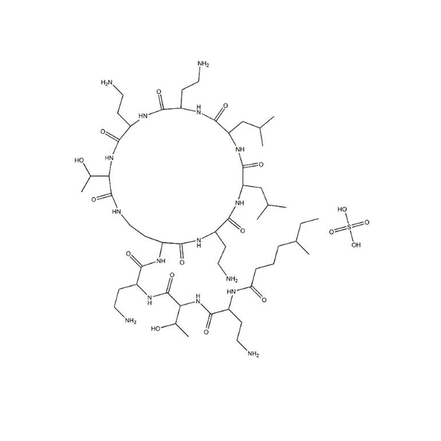 Colistin 설페이트 (1264-72-8) C52H98N13.